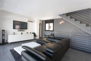 Posezení v ubytování Family-friendly villa in Lloret de Mar with private pool