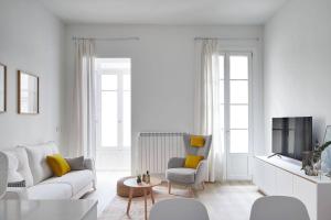 Χώρος καθιστικού στο NUEVO Apartamento en el centro de Donosti