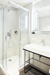 Koupelna v ubytování Design- und Kunsthotel München