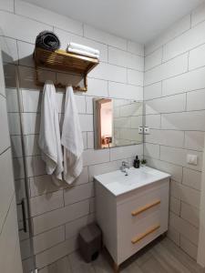 A bathroom at Casa playa