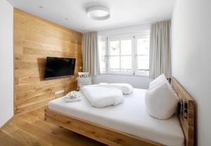 Μια τηλεόραση ή/και κέντρο ψυχαγωγίας στο Dorf Loft Montafon by Pferd auf Wolke