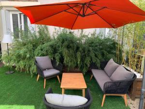 Vonkajšia záhrada v ubytovaní Natural Suite en centre ville avec SPA et jardin