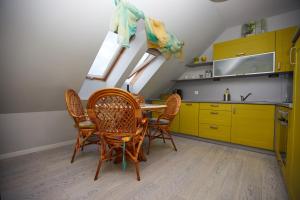 Kuchnia lub aneks kuchenny w obiekcie APARTAMENTY NAD ŁOMNICZKĄ-MALACHIT