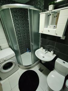 Koupelna v ubytování Bianco Rosso Apartment