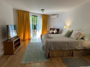 Cama ou camas em um quarto em Casona La Chiquita