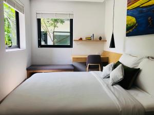 Giường trong phòng chung tại Green Peace Village +50 ảnh