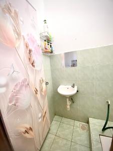 a bathroom with a sink and a toilet at LH Homestay Bandar Utama Gua Musang in Gua Musang