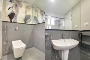 FabHotel SSR Fern Suites - 100M from GSM Mall Madeenaguda的一间浴室