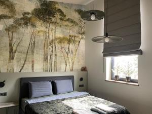 Postel nebo postele na pokoji v ubytování Pine house