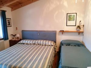Tempat tidur dalam kamar di Casa vacanze da Olga