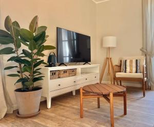 A television and/or entertainment centre at Il Noce Lake View Apartment