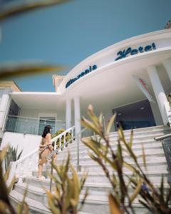 Balkón nebo terasa v ubytování Filoxenia Hotel Zakynthos