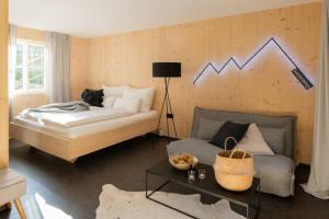 Posteľ alebo postele v izbe v ubytovaní Basecamp Salzkammergut - Exklusives Apartment mitten im Salzkammergut
