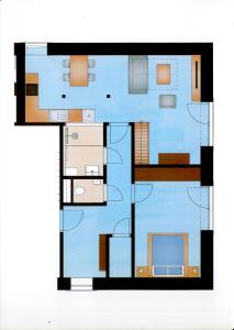 Půdorys ubytování Apartmány Semily