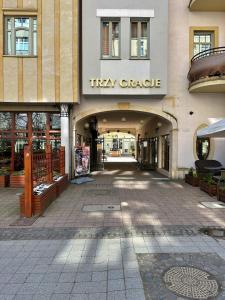 Budynek, w którym mieści się apartament