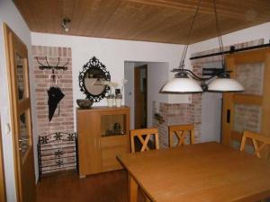Kuchyň nebo kuchyňský kout v ubytování Mühlenwörth Relax Quartier