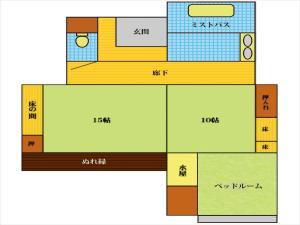 Půdorys ubytování Rokugatsu-no-Mori Auberge