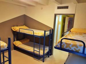 Posteľ alebo postele v izbe v ubytovaní Alberg Sant Joan de les Abadesses Xanascat