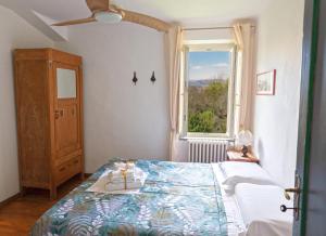 Postel nebo postele na pokoji v ubytování La Stanza in Villa