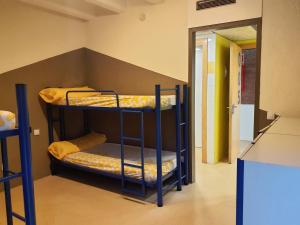 Posteľ alebo postele v izbe v ubytovaní Alberg Sant Joan de les Abadesses Xanascat