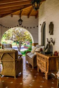 Uma área de estar em Casona La Chiquita