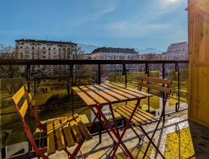 En balkon eller terrasse på Albatros