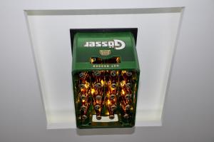 a box of lessads cigarettes on a white shelf at Brauhaus Falkenstein in Lienz