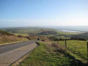 a road on the side of a hill at Birch House Bed & Breakfast in Weymouth