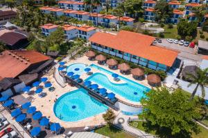 an aerial view of a resort with a swimming pool at D Beach Resort in Natal