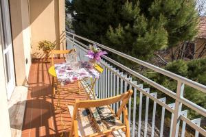 A balcony or terrace at S300 - Sirolo, trilocale vicino al centro con vista mare
