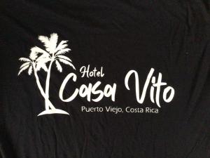 a black shirt with a palm tree on it at Hotel Casa Vito Beachfront in Puerto Viejo