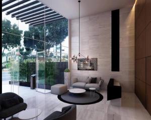 Un lugar para sentarse en Apartment with incredible view, pool and gym