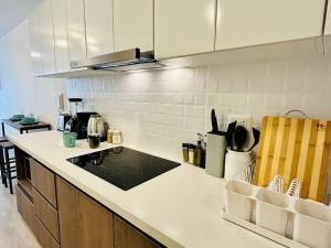 Una cocina o cocineta en Apartment with incredible view, pool and gym