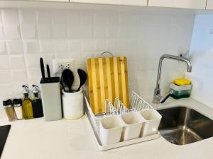 Una cocina o cocineta en Apartment with incredible view, pool and gym