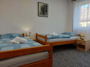 Posteľ alebo postele v izbe v ubytovaní Apartman Tinče