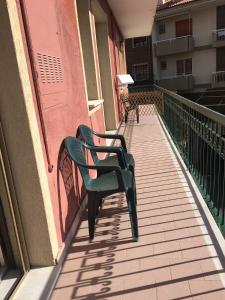 A balcony or terrace at Vacanze a Finale Ligure