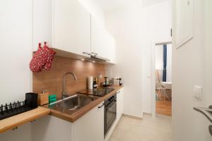Kuchyňa alebo kuchynka v ubytovaní MALIXA - Apartment in the heart of Vienna next to Metro