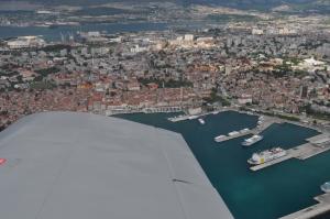 Výhľad na mesto Split alebo výhľad na mesto priamo z apartmánu