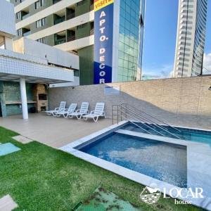 Flat 1203 BEIRA MAR no Barra Classic 내부 또는 인근 수영장