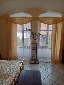 Voodi või voodid majutusasutuse Apartmán U Jarošů toas