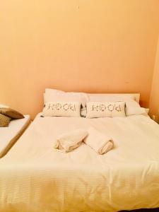 Ένα ή περισσότερα κρεβάτια σε δωμάτιο στο Hotel flat in Centre Prague 2