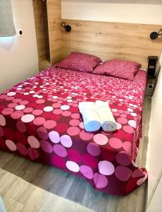 Posteľ alebo postele v izbe v ubytovaní Mobil-Home Neuf - 4 pers tout confort -Ajaccio