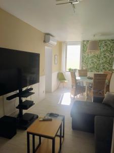 TV a/nebo společenská místnost v ubytování Duplex SERENITY