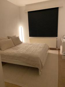 Postel nebo postele na pokoji v ubytování Cosy Apartment near Antwerp