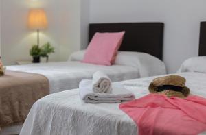 Łóżko lub łóżka w pokoju w obiekcie Vistas Montealto Amplio 3 rooms 2 baños