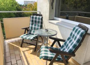 Balkoni atau teres di Cozy Apartment in Lippstadt