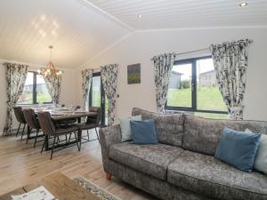 Χώρος καθιστικού στο Meadow Lodge