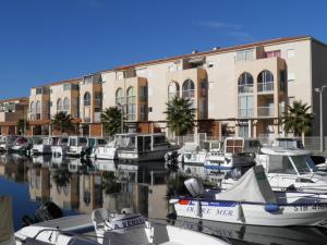 a bunch of boats are docked in a marina at Appartement Sète, 2 pièces, 4 personnes - FR-1-338-13 in Sète