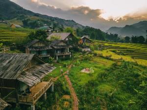 Cơmlam Eco House sett ovenfra