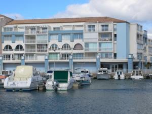 セットにあるAppartement Sète, 2 pièces, 4 personnes - FR-1-338-311の大きな船が水上に停泊している